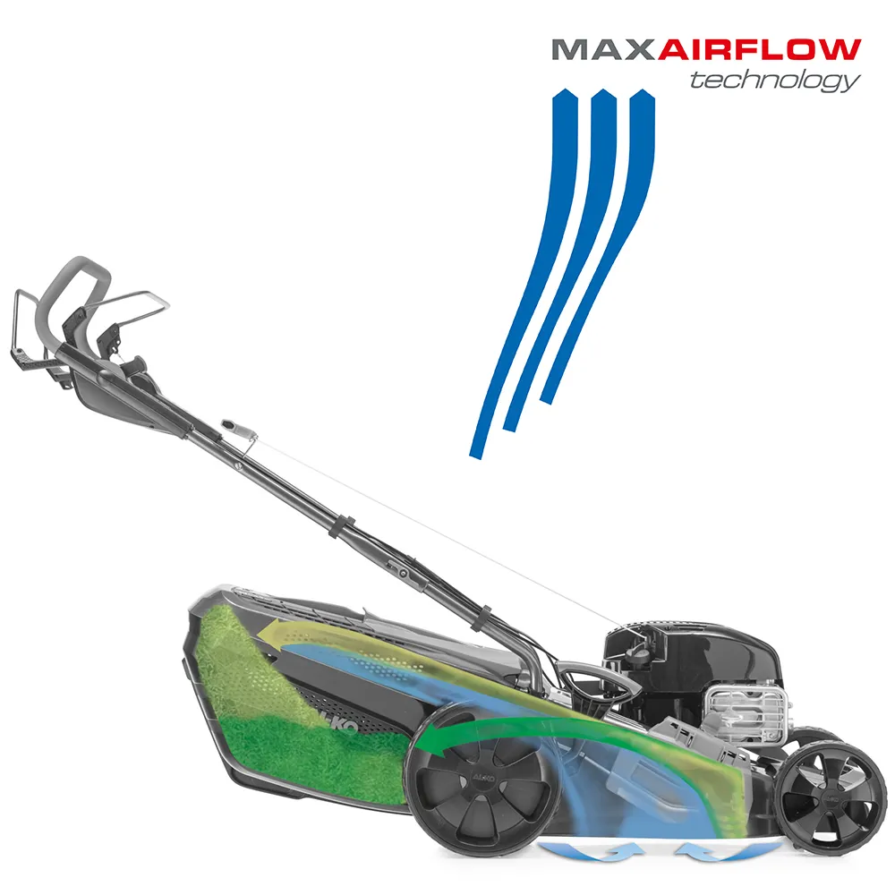 Rasenmäher | AL-KO MaxAirflow Technology Strömungsverhalten